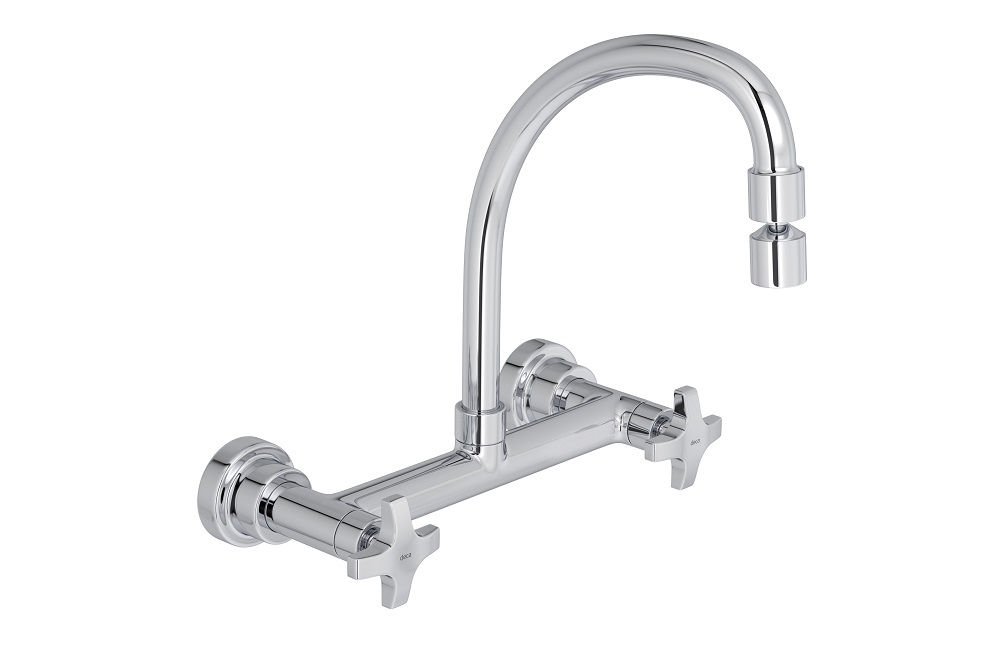 Metal Misturador Cozinha Alta 1/2 Cromado Max Parede