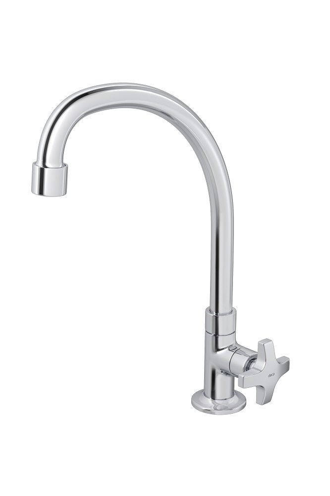 Torneira Cozinha para Bancada 1/2" Cromada Alta Max