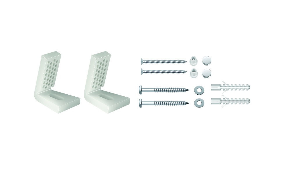 Conjunto Parafusos Metálico com Bucha para Bacia e Cuba Fixação Lateral 5/16"X100 mm S10 com 2 Peças