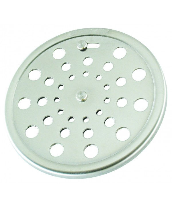 Grelha INOX Redonda com Moldura com Fecho 150 mm Cromada Esgoto