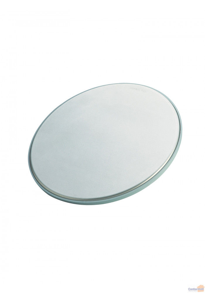 Tampa INOX Redonda Cega com Moldura 250 mm Cromada Esgoto