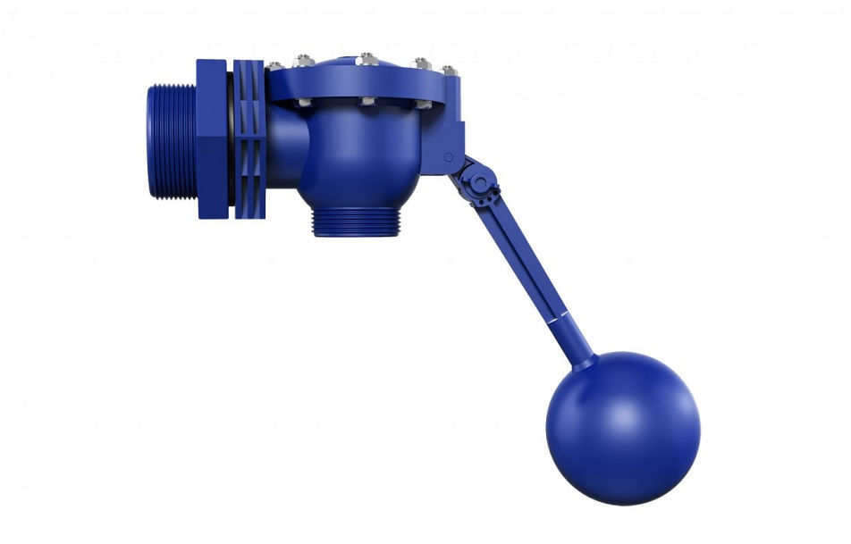 Torneira Boia PVC com Balão Plástico para Caixa D'água 2"