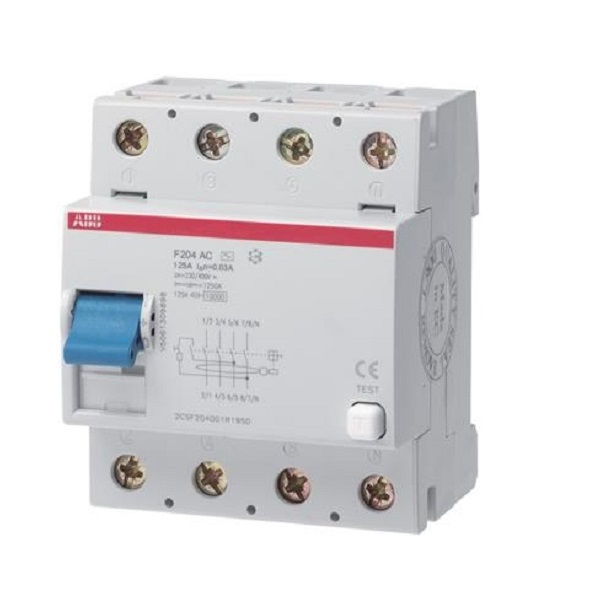 Interruptor dr Tetrapolar 10 KA 220/400VCA 125A 30 MA DIN Tipo AC Diferencial Residual