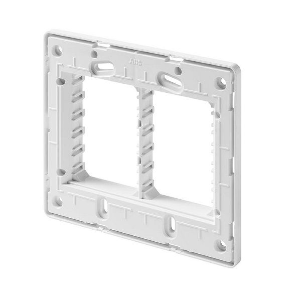 Suporte 6 Módulos para Placa PVC 4x4 Branco Linha Unno
