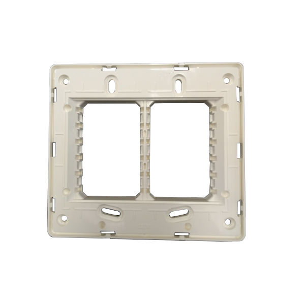 Suporte 6 Módulos para Placa PVC 4x4 Branco Linha Unno