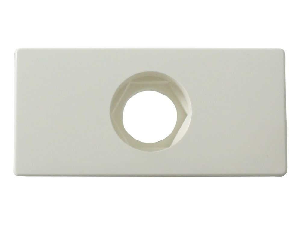 Módulo Módulo Passagem de Fio 1 Furo PVC Branco Linha Unno