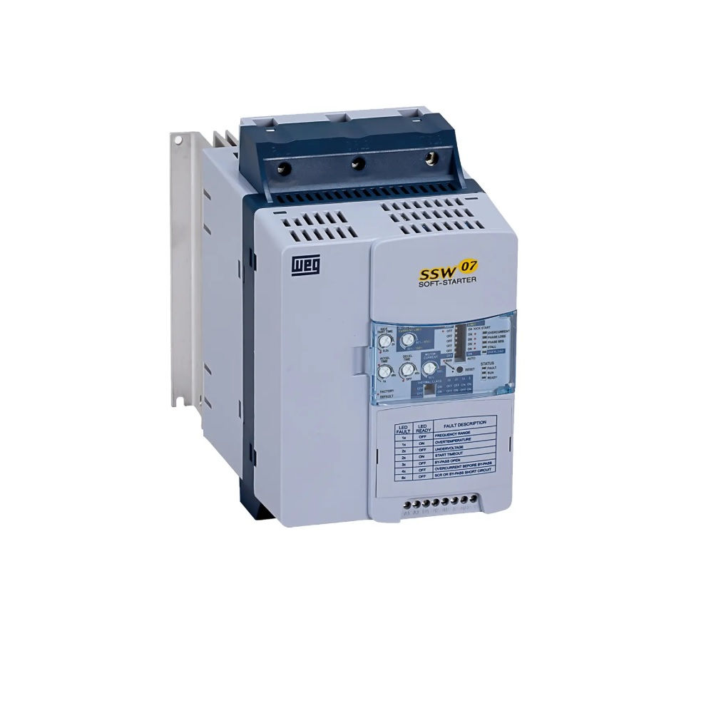 SoftStarter SSW07 220/380/440VCA 30/60/60 CV 85A 22/40/45 kW Tensão de Comando 110/220VCA IP20