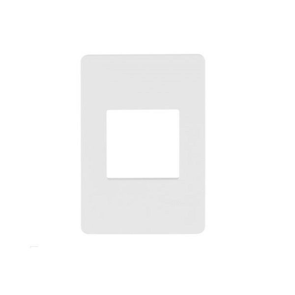 Placa PVC para 2 Módulos 4x2 Branca Linha Unno