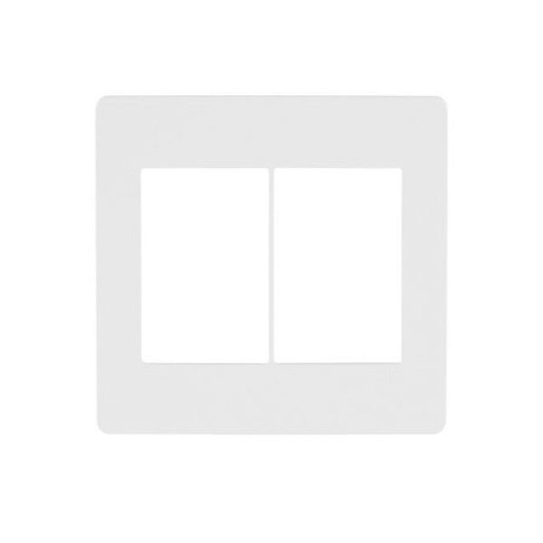 Placa PVC para 6 Módulos 4x4 Branca Linha Unno