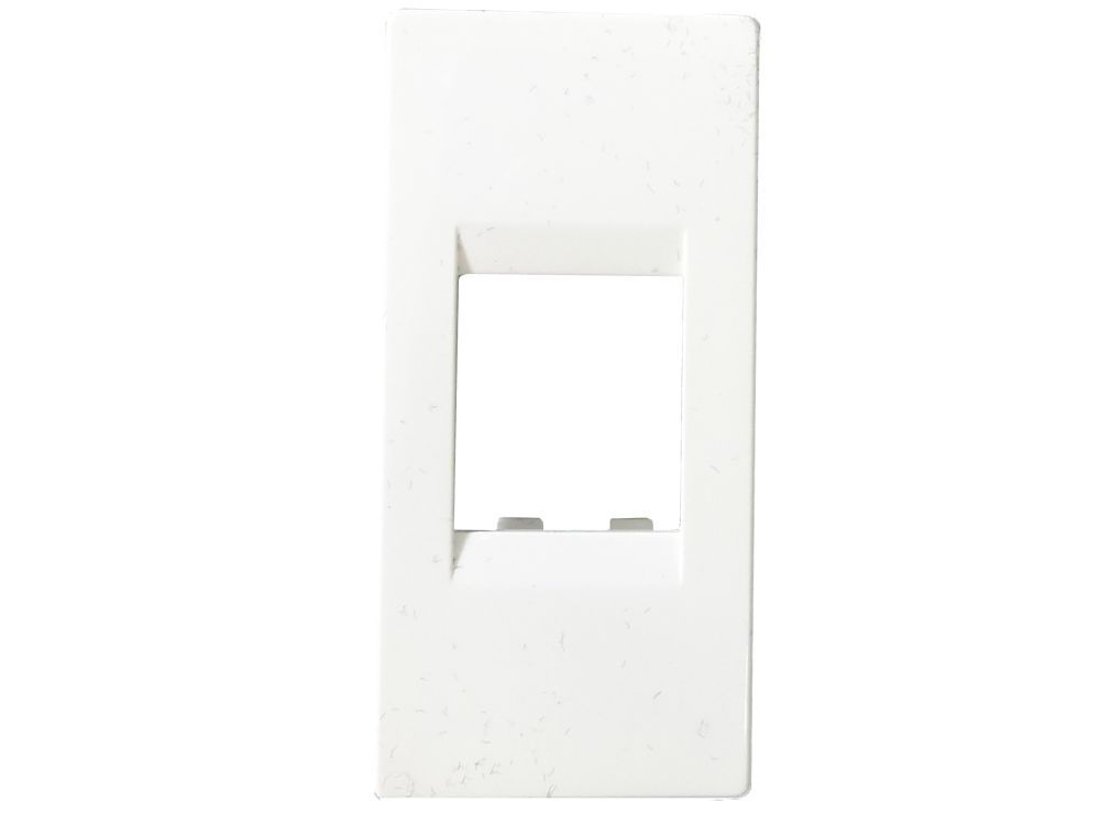 Módulo Módulo Frontal para Conector RJ45 sem Conector PVC Branco Linha Unno