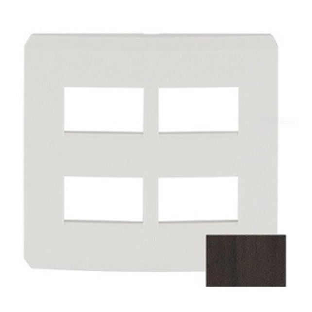 Placa PVC para 4 Módulos Distanciados 4x4 Branca Linha Step
