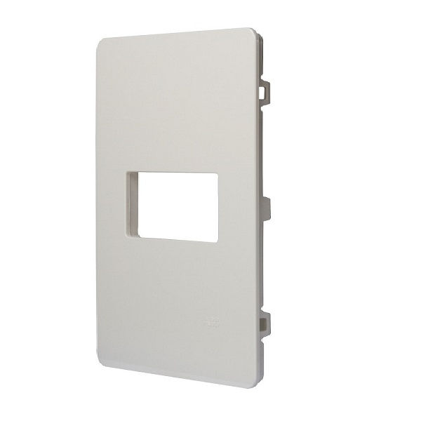 Placa PVC para 1 Módulo Vertical 4x2 Branca Linha Unno