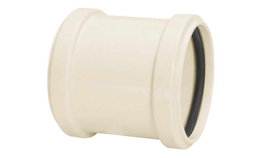 Luva PVC Correr sem Anel 150 mm Classe 8 Branca Esgoto