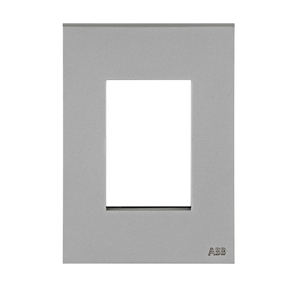 Placa PVC para 3 Módulos 4x2 Prata Linha Zenit