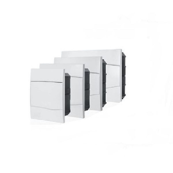 Quadro de Distribuição Quadro de Distribuição PVC Embutir 18 Disjuntores DIN sem Barramento sem Geral Branco Porta Opaca Maestro