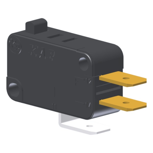 Fim de Curso Microrruptor MV7 15A 250VCA Corpo PVC Com Pno Atuador 1NA+1NF