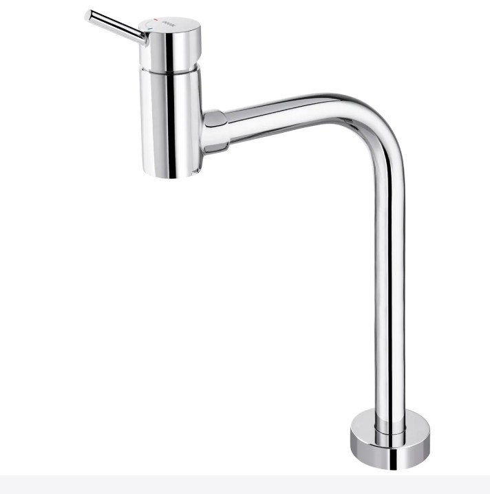 Misturador Ligas DE Cobre Monocomando Lavatório Bica Alta 90G Balcao 1/2" Cromado Loggica Coldstart