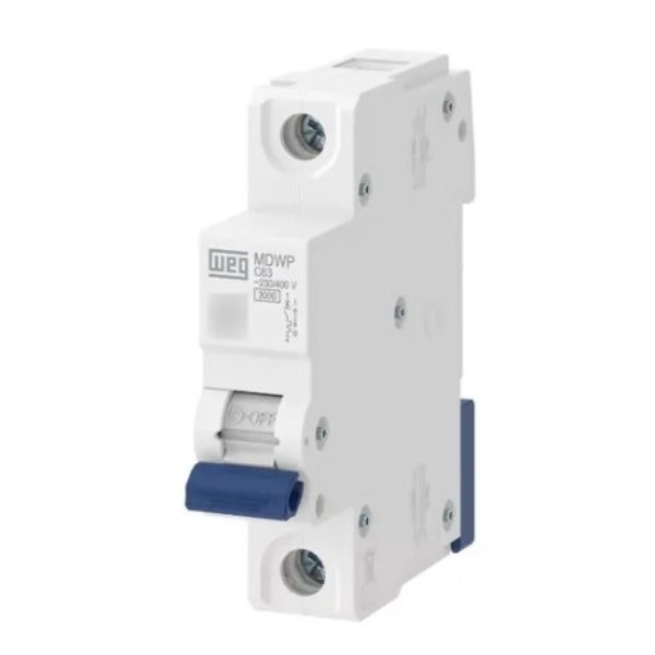 Disjuntor Termomagnético Fixo Unipolar MDWP C 50A 5KA 220VCA DIN