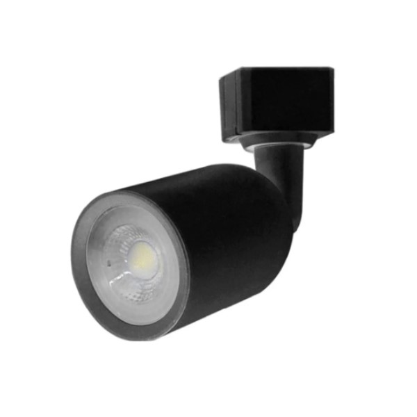 Spot LED Sobrepor Para Trilho Redondo Direcionável 6W Alumínio Direct 6500K 450LM Bivolt v Preto Taschibra