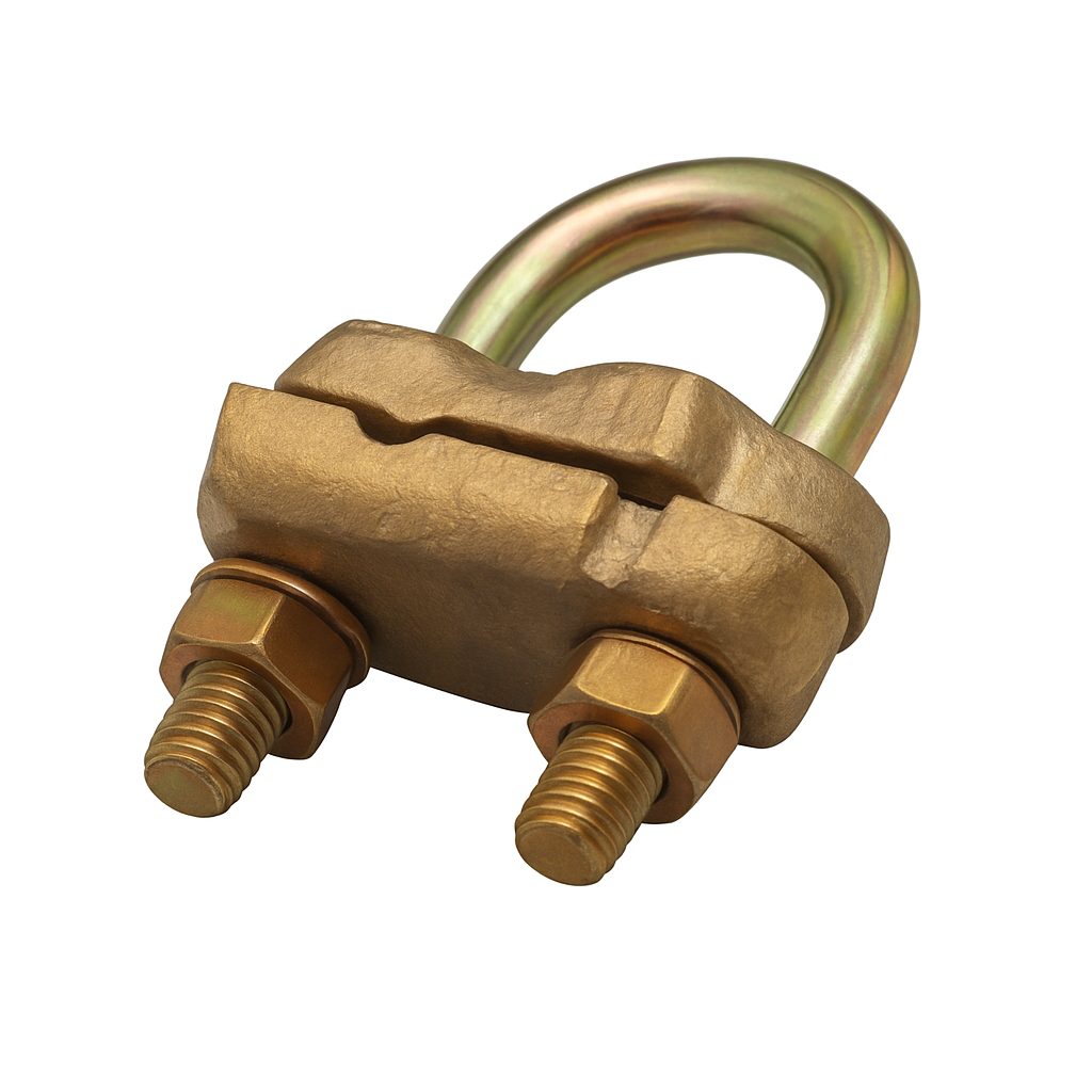 Grampo Tipo U Reforçado Latão Para Aterramento Para Cabo E Haste 70,00MM2-3/4" PRT-905