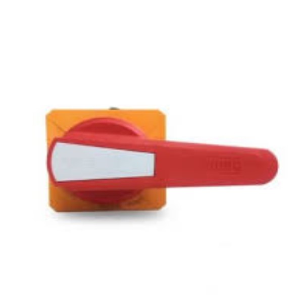 Acionamento Rotativo Externo Manopla 105MM Com Haste 600MM Para Chave Rfw/riw Vermelho/amarelo WEG