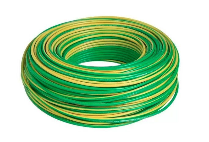 Cabo Cobre Isolado PVC 70G 750V V 1X 2,50 MM2 Flexível Verde/amarelo NBR 247-3 Carretel