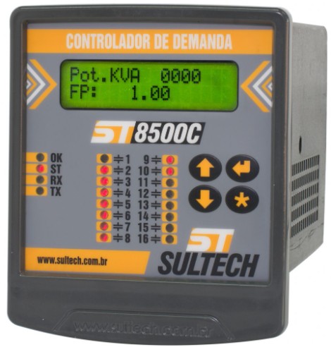 Controlador Demanda Digital 16 Saídas 5A A 80-270VCA V Reles Acopladores ST8500C/IU