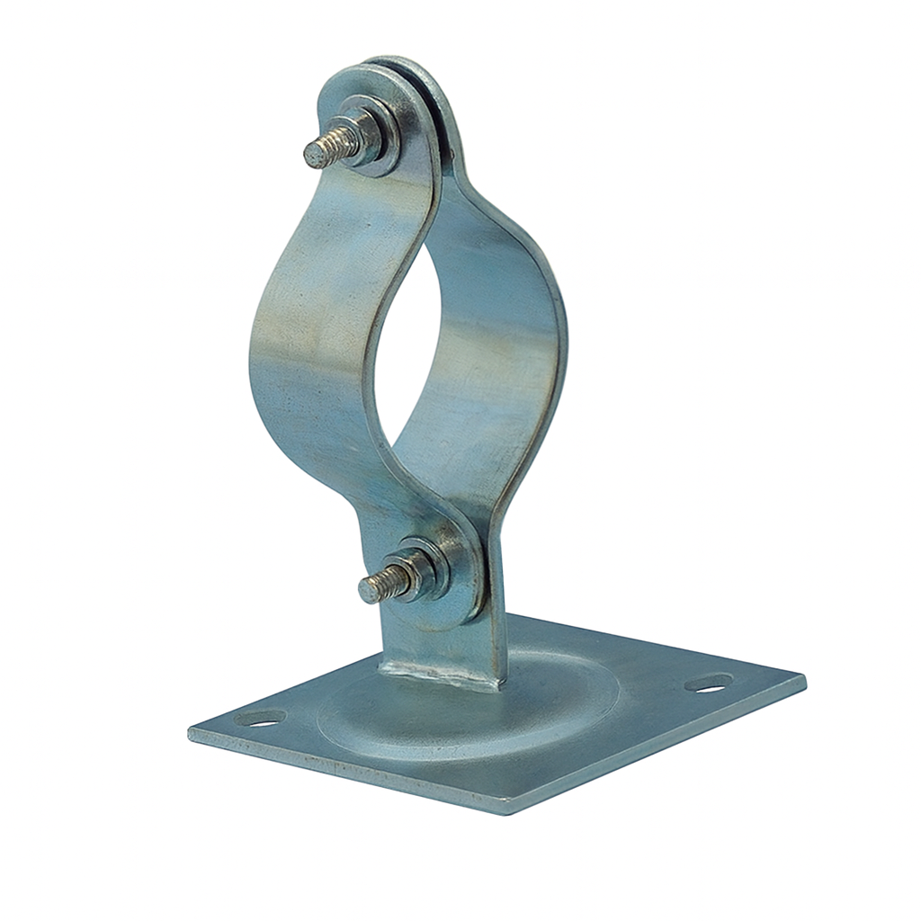 Suporte Porta-Bandeira P/Mastro 1.1/2" Reforçado Galvanizado A Fogo