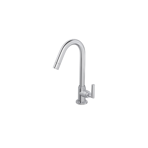 Torneira Lavatório Metálica Para Balcão 1/4" de Volta 1/2" Cromado Bica Alta IZI Plus