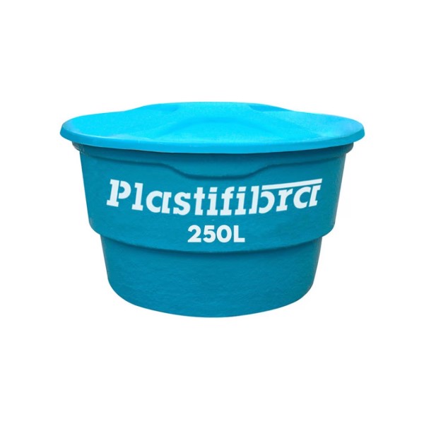 Caixa D'água Fibra 250 L Com Tampa