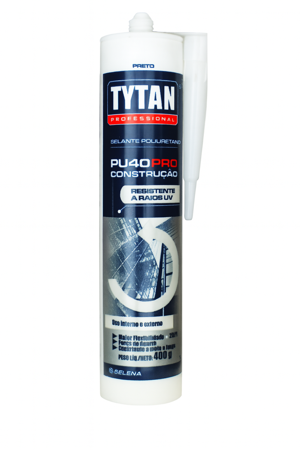 Vedação Selante Poliuretano PU40 Cinza 400GR