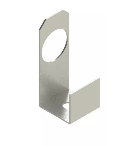 Saída Lateral Tipo J Galvanizada Eletrolítica Perfilado Para Eletroduto 3/4"