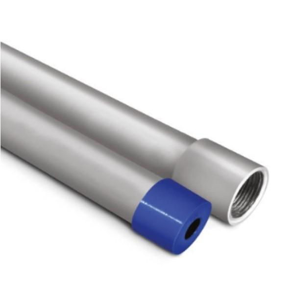 Eletroduto Semi Pesado Galvanizado Eletrolítico Parede 1,20 mm 3/4"X3 M com Rosca Paralela (BSP) com Luva