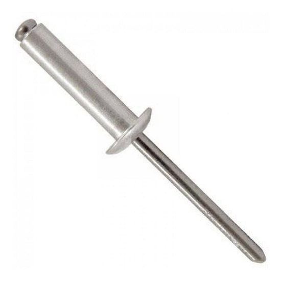 Rebite Repuxo POP Alumínio 4,0x16,0 mm Cabeça Abaulada com Mandril