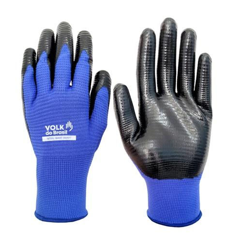 Luva Nitrílica Nitril Wave Smart Tamanho 10 (gg) Azul/Preta Ca 46803