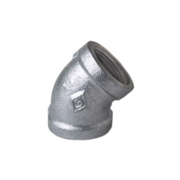 Cotovelo Galvanizado a Fogo 45G 1/2" BSP