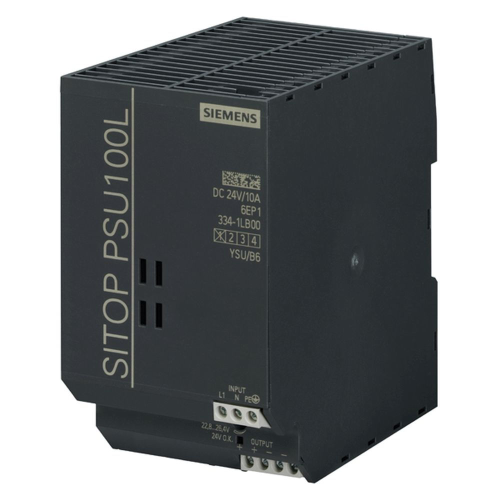 Fonte Alimentação Chaveada Sitop PSU100 L ETHERNET Industrial Monofásica 10A 110-220VCA Saída 24VCC para Trilho DIN IP20 => Substituido pelo Deak 72922