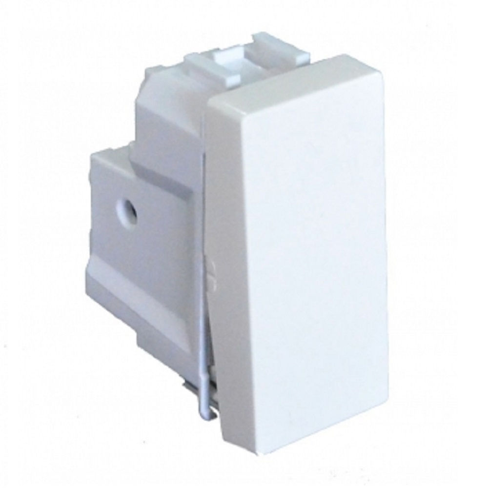 Módulo Interruptor Simples 10A/250VCA PVC Branco Linha Unno Life