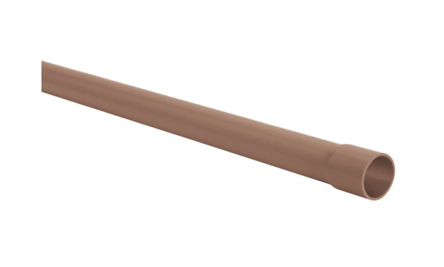 Tubo PVC Soldável 25 mmX6 M Classe 15 Marrom Água Fria