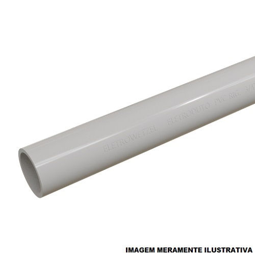 Eletroduto Leve PVC 3/4"X3 M sem Rosca Branco