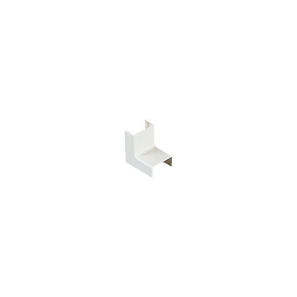 Mata Junta Cotovelo 90G PVC Interna para Canaleta 20x10 mm Branca Lizflex