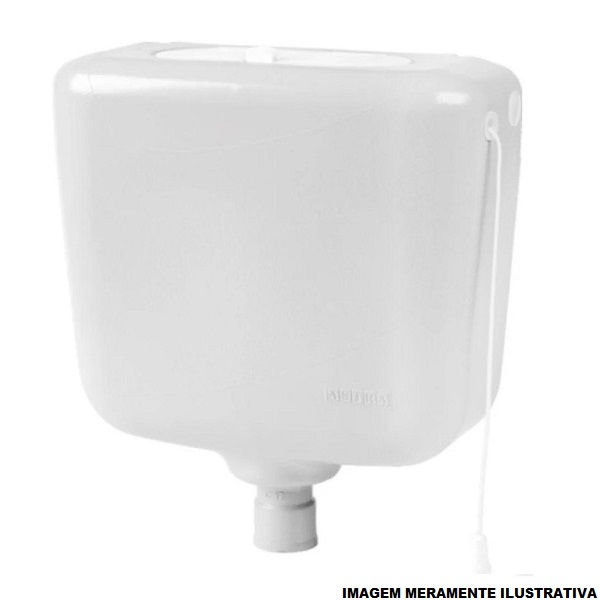 Caixa Descarga PVC 9 Litros Branca