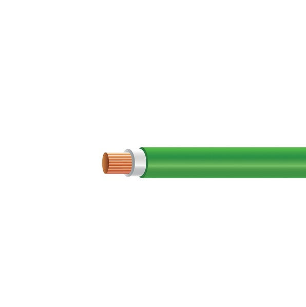 Cabo Cobre Isolado HEPR 90G 0,6/1 kV 1x 6,00 mm² ATOX FLEX Verde NBR 13248 Classe 5