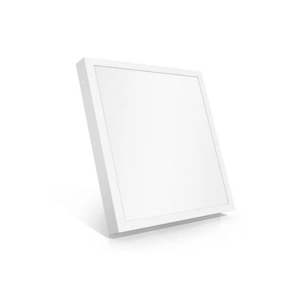Painel Led Sobrepor 36W PVC Branco Quadrado 400x400 mm 3600 lm 6500K Bivolt 25.000H