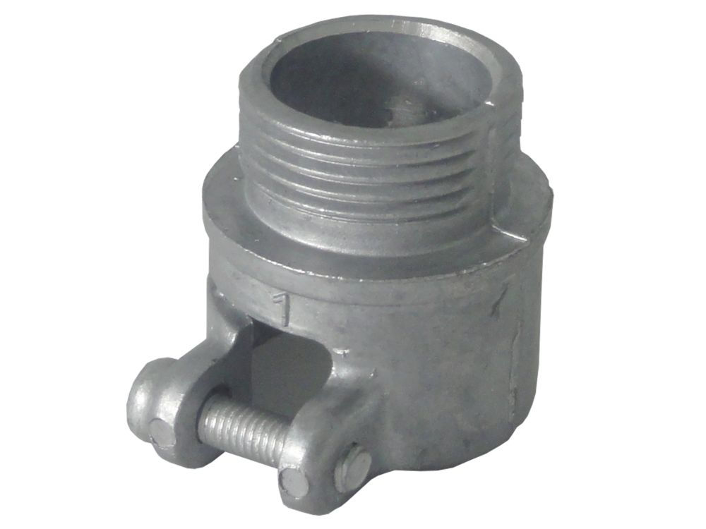 Conector BOX Reto Alumínio 3/4" com Rosca BSP sem Vedação