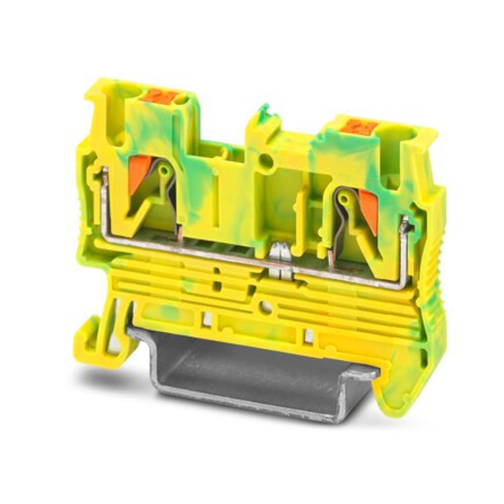 Conector Passagem SAK Poliamida 2,50 mm² Verde/Amarelo Push-in