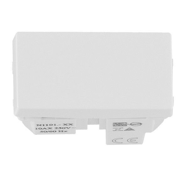 Módulo Interruptor Intermediário 10A/250VCA PVC Branco Linha Unno