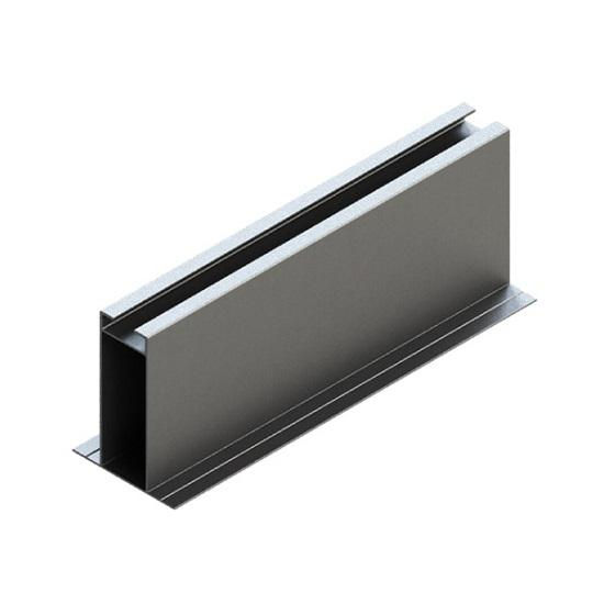 Perfil Smart Plano Alumínio 75x56x6300 mm para Telhado Metálico