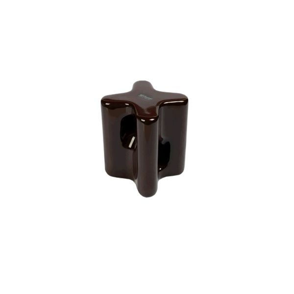 Isolador Castanha Porcelana 85x90 mm Marrom