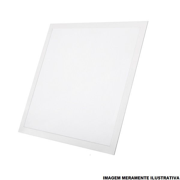 Painel Led Embutir 45W Alumínio Branco Quadrado 620x620x35 mm 3600 lm 6500K Bivolt 25.000H